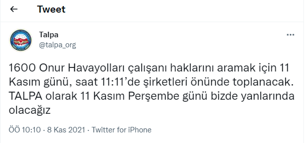 Onur Air Çalışanları Hak Arayışında, 0 554 1730000 I info@aeroportist.com / Güncel Havacılık Haberleri image 1
