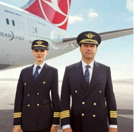 türk hava yolları, pilot üniforması