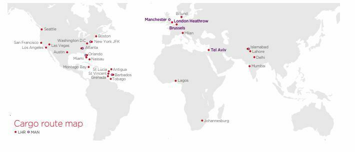 Virgin Atlantic Map