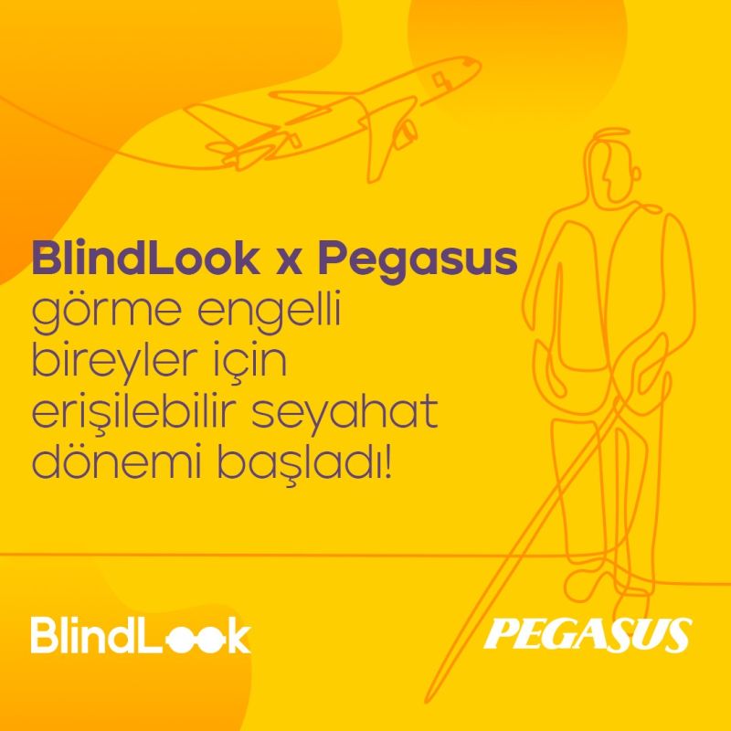 Pegasus'tan görme engelli bireyler için erişilebilir seyahat dönemi 2 Nisan 2023