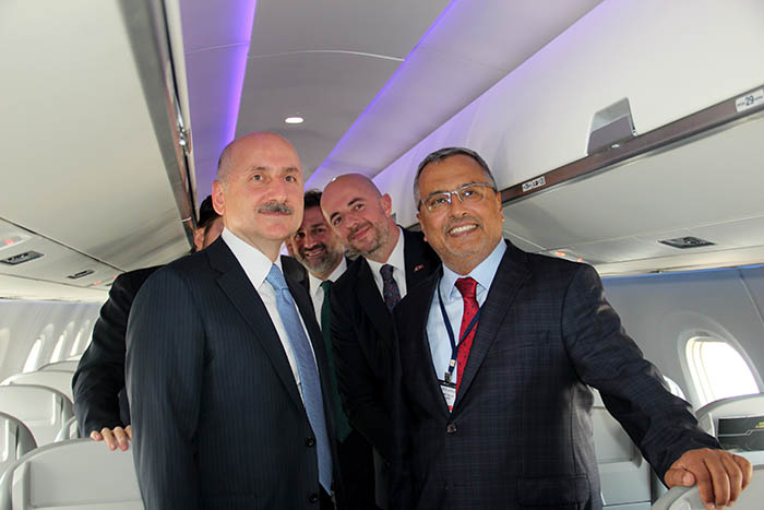 Embraer ve Airbus, Türk Hava Yolları için uçaklarını sergiliyor 29 Mart 2023