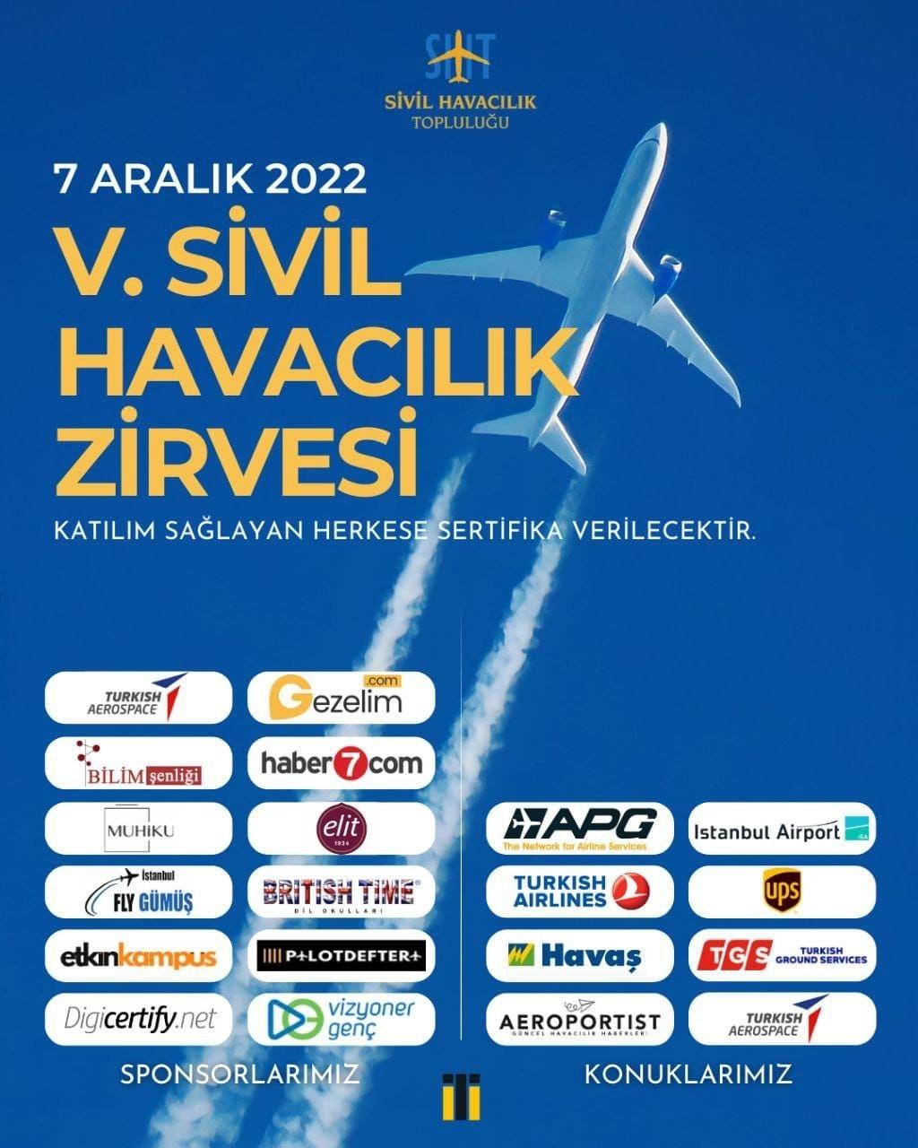 Geleneksel Sivil Havacılık Zirvesi'ne hepiniz davetlisiniz 2 Mayıs 2024