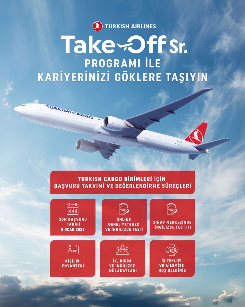 Türk Hava Yolları ailesine katılın, kariyerinizi göklere çıkarın 29 Mart 2023