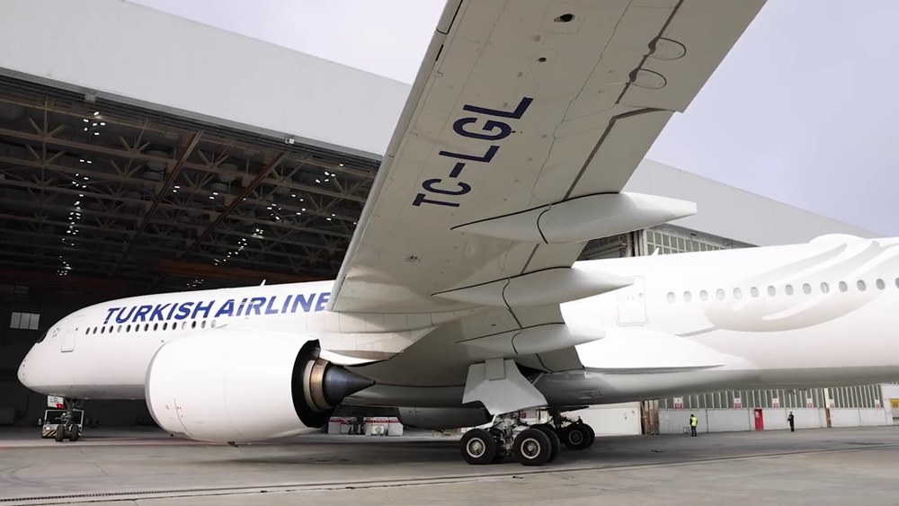 THY Teknik, Airbus A350-900 tipi için ilk uçak boyama hizmetimizi tamamladı 29 Mart 2023