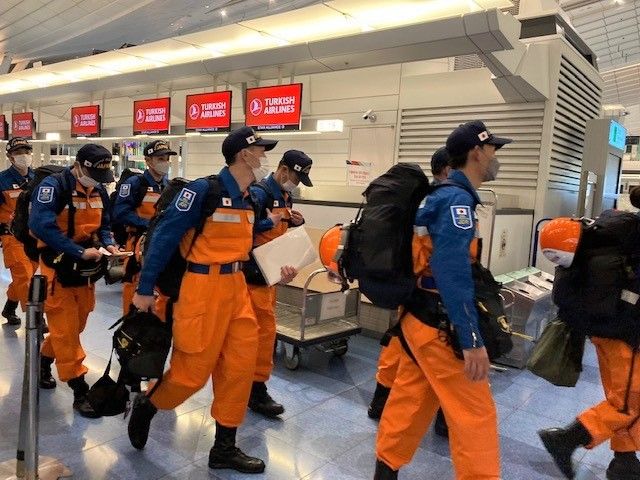 18 kişilik Japon kurtarma ekibi yola çıktı 23 Nisan 2024