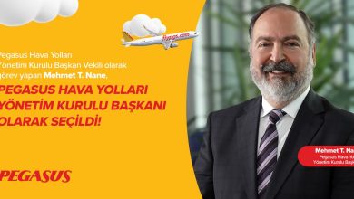Pegasus Hava Yolları Yönetim Kurulu Başkanlığı'na Mehmet T. Nane Atandı 21 Eylül 2023