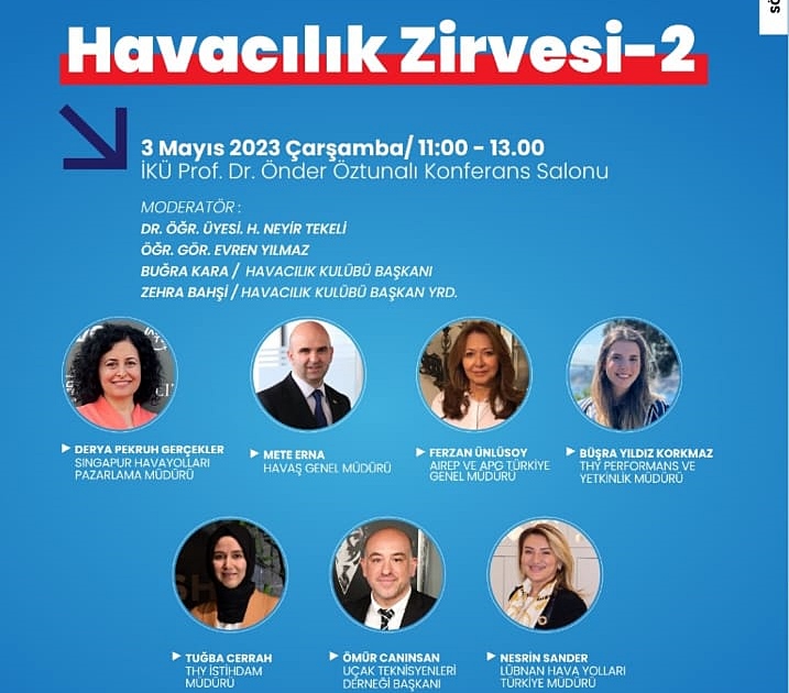 İstanbul Kültür Üniversitesi “Havacılık Zirvesi 2” 3 Mayıs'ta Düzenleniyor 18 Nisan 2024