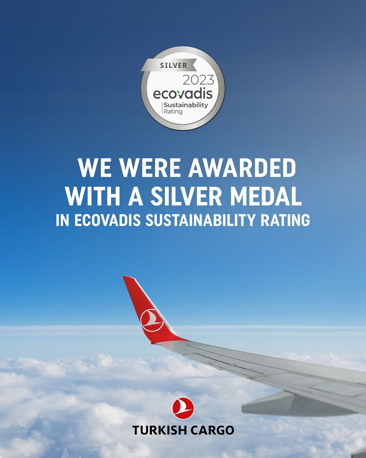 Turkish Cargo, EcoVadis tarafından verilen Gümüş Madalya ile ödüllendirildi 4 Mayıs 2024