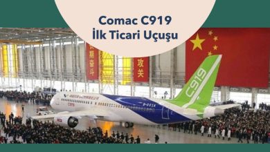 Çinli uçak üreticisi Comac'ın C919 modeli ilk ticari uçuşunu gerçekleştirdi 4 Haziran 2023