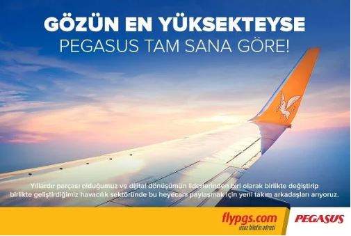 Kabin Memuru pozisyonu ile Pegasus kariyer yolculuğuna hazır mısın? 10 Mayıs 2024