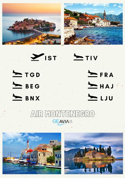 Air Montenegro ile Tivat ve Podgorica'ya hızlı ve güvenilir kargo taşımacılığı 2 Mayıs 2024