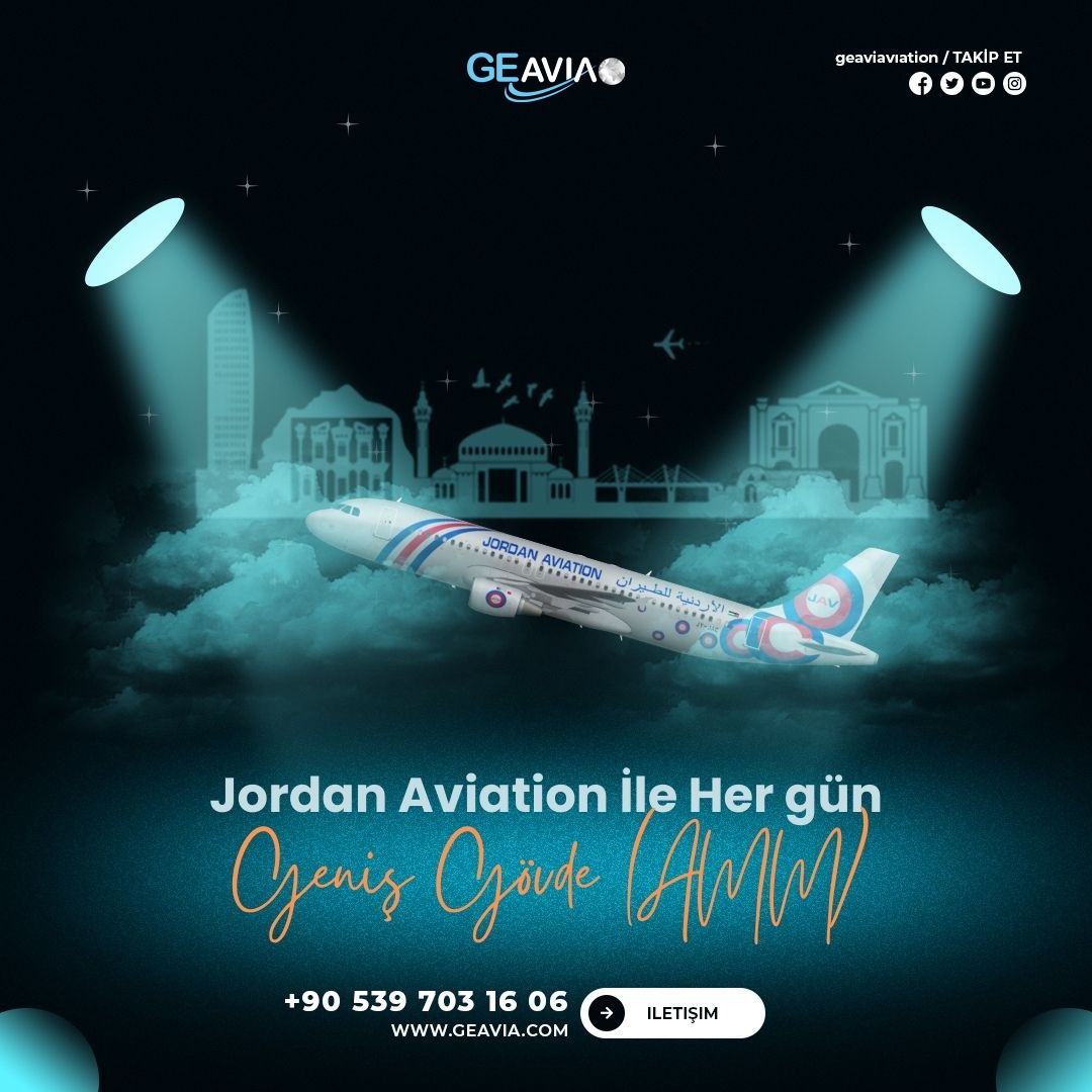 Jordan Aviation İstanbul Amman varışlı geniş gövde B-777 uçuşları devam ediyor 15 Mayıs 2024