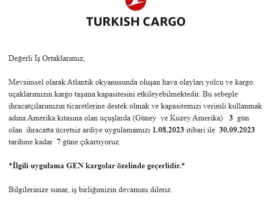 Güney ve Kuzey Amerika İhracatlarına Turkish Cargo'dan Özel Destek 6 Mayıs 2024