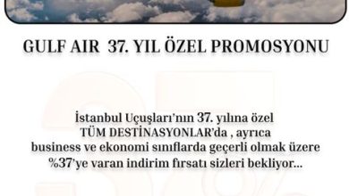 Gulf Air, İstanbul uçuşlarının 37. yılını kutluyor 21 Eylül 2023