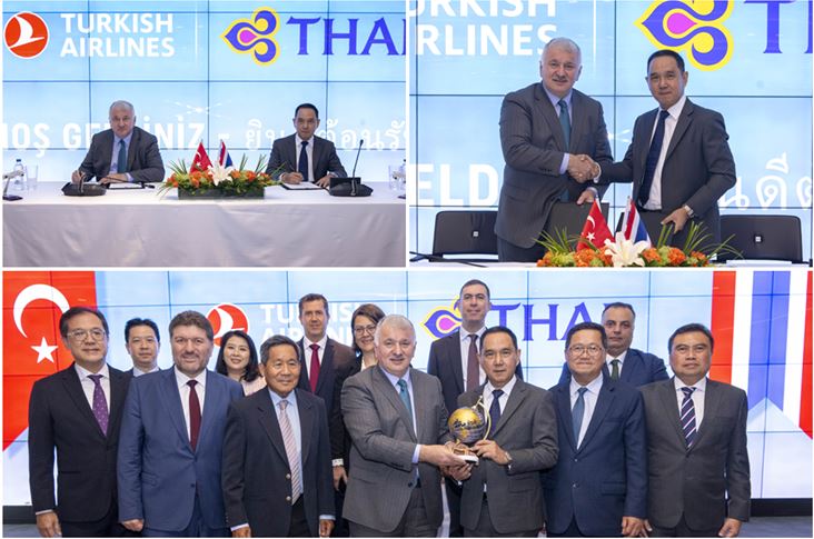 Türk Hava Yolları ve Thai Havayolları'ndan İş Birliği Anlaşması 30 Nisan 2024