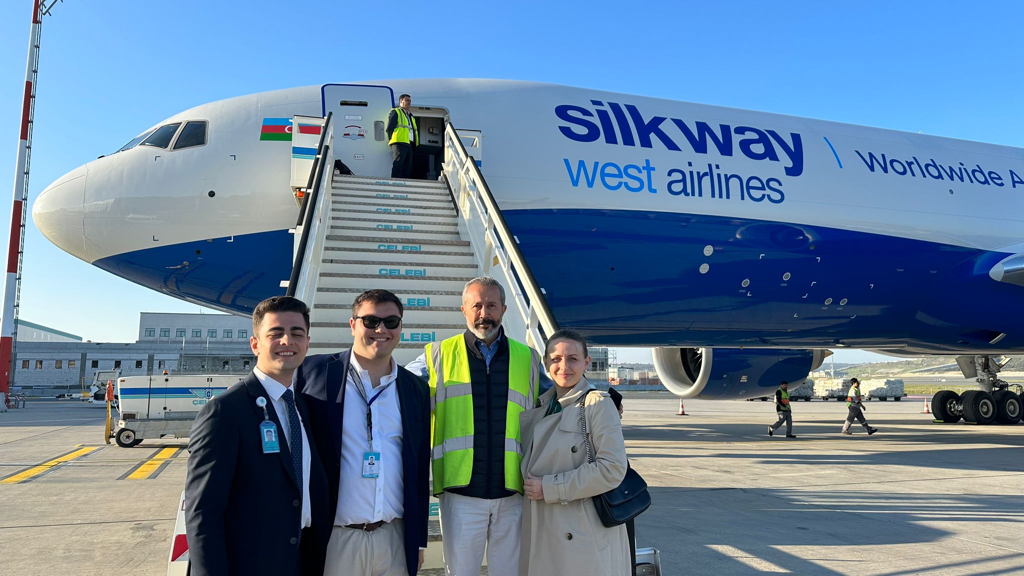 Silk Way West Airlines'ın yeni uçağının ilk uçuşu İstanbul'a oldu 28 Nisan 2024