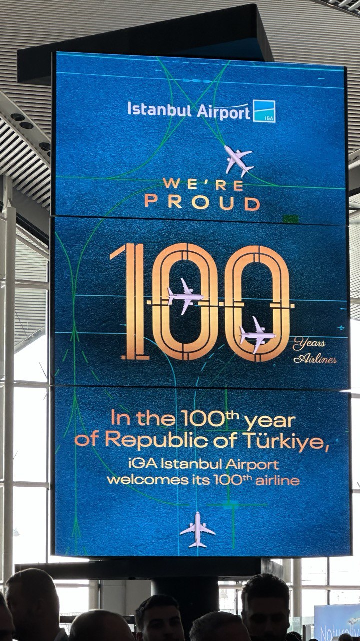 İGA İstanbul Havalimanı’na “Cumhuriyet’in 100. Yılında 100 Hava Yolu" 8 Mayıs 2024