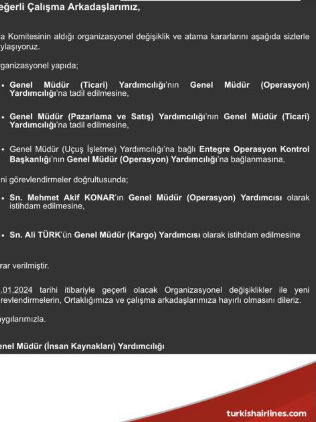 Ali Türk ve Akif Konar'a Yeni Görev 6 Mayıs 2024