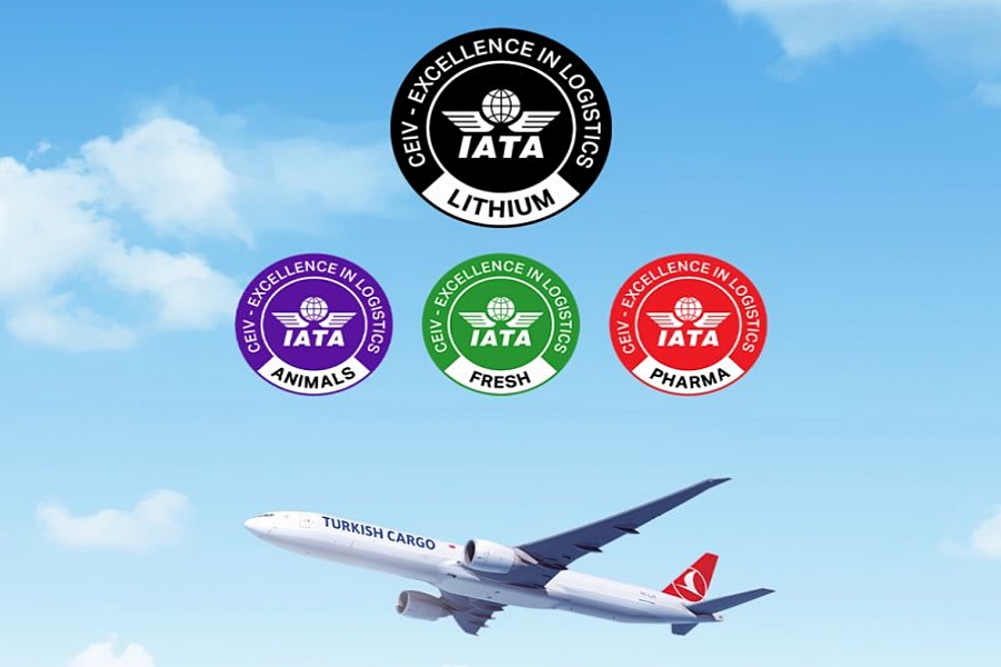 Turkish Cargo, CEIV Lityum Pil sertifikasını almaya hak kazandı 18 Nisan 2026