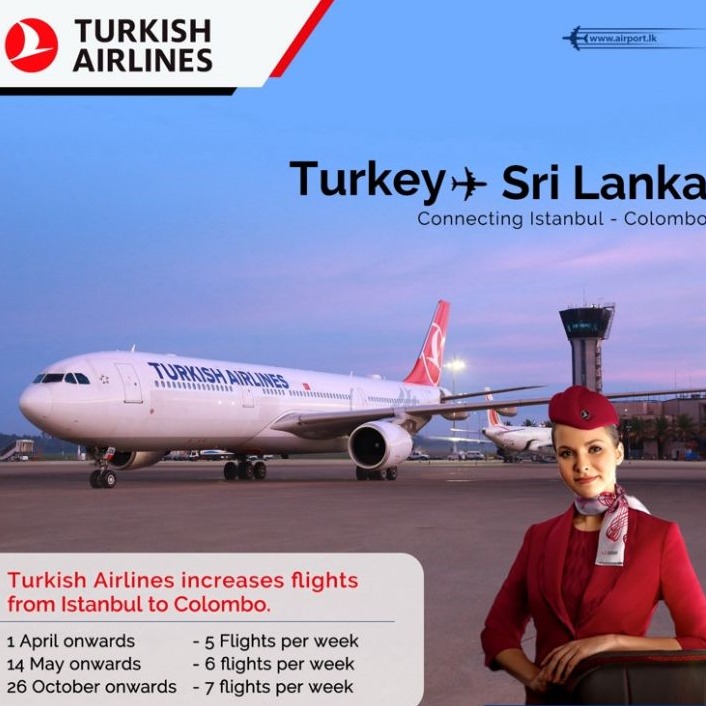 Türk Hava Yolları, İstanbul-Colombo Uçuşlarını Artırma Kararı Aldı 24 Nisan 2024
