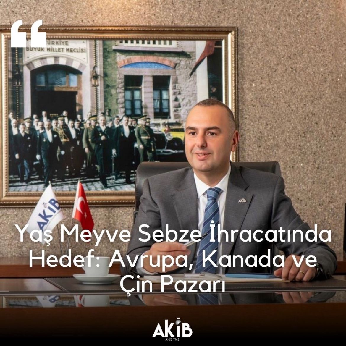 Yaş Meyve Sebze İhracatında Hedef: Avrupa, Kanada ve Çin Pazarı 13 Mayıs 2024