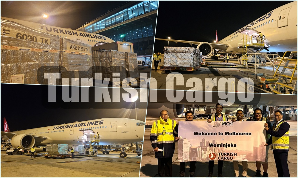 Turkish Cargo, MEL-IST Hattında İlk Uçuşlarını 25 Tonluk Yük ile Doldurdu 27 Nisan 2024