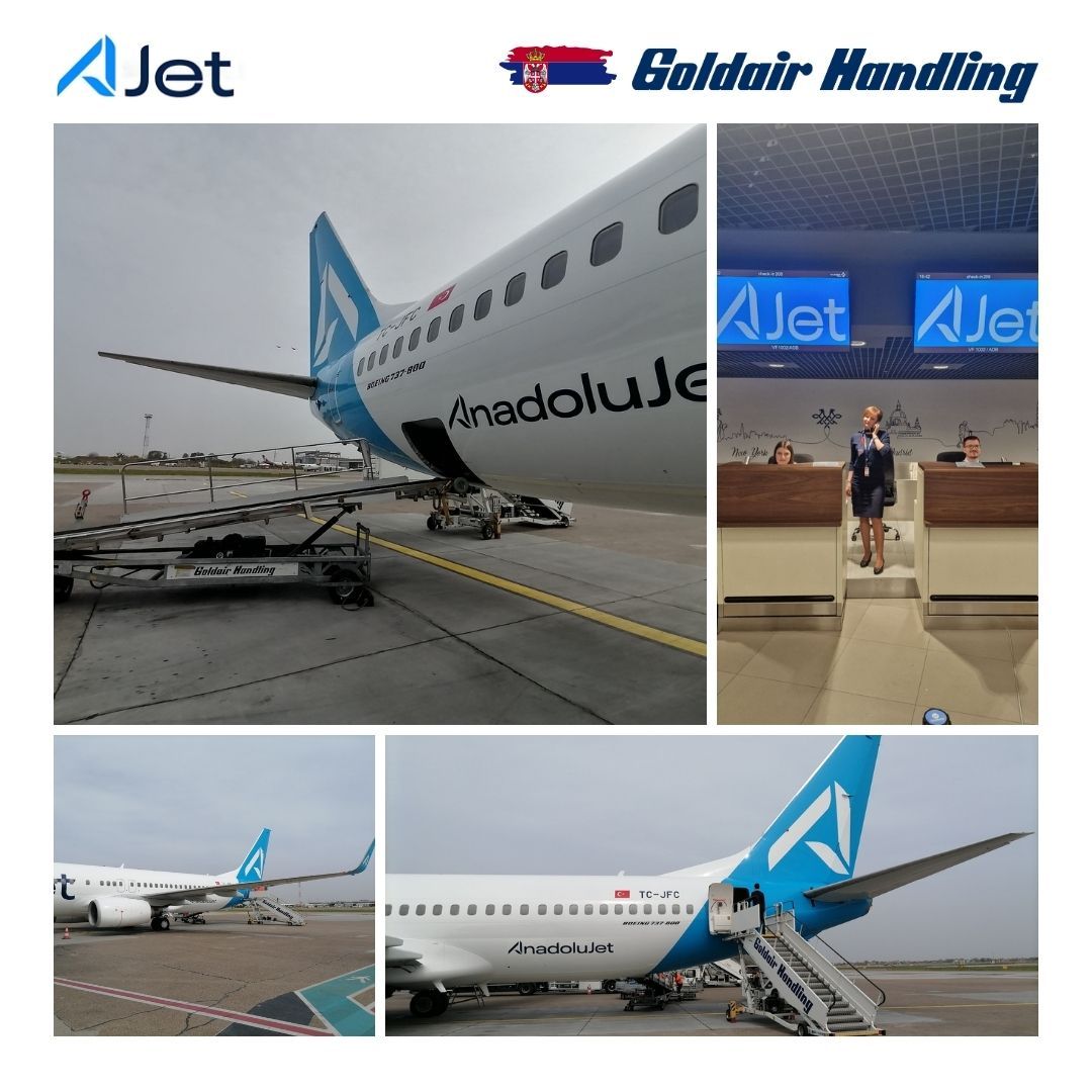 Goldair Handling Sırbistan, AJet havayoluyla yaptığı iş birliğini duyurdu 16 Mayıs 2024