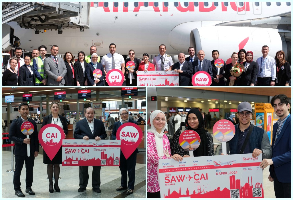 Sabiha Gökçen’den Air Arabia Egypt ile  Kahire uçuşları başladı 28 Nisan 2024