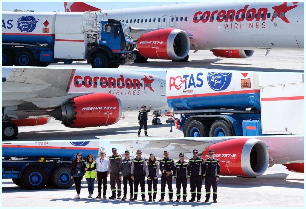 Corendon Airlines, Antalya’da bir ilke imza atarak Sürdürebilir Havacılık Yakıtı (SAF) yakıt kullanımına başladı 24 Nisan 2024