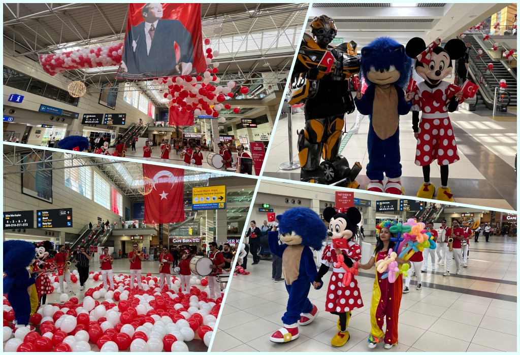 23 Nisan Fraport TAV Antalya Havalimanı’nda büyük bir coşku ile kutlandı 26 Nisan 2024