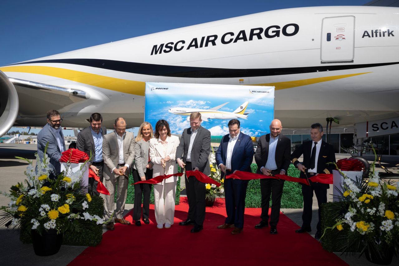 MSC, İtalya'ya kayıtlı ilk 777F'yi teslim aldı 2 Haziran 2024