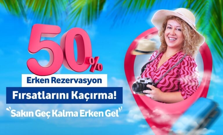 Prontotour erken rezervasyonu yüzde 50 indirimle başlattı!