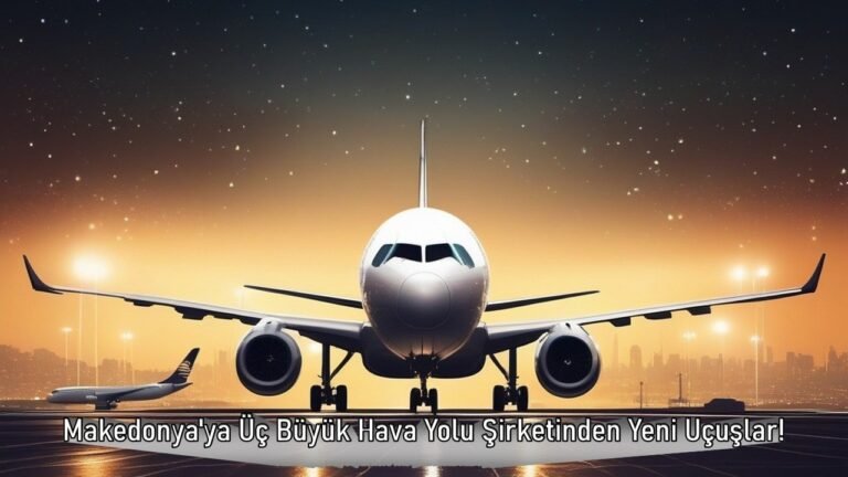Makedonya'ya Üç Büyük Hava Yolu Şirketinden Yeni Uçuşlar!
