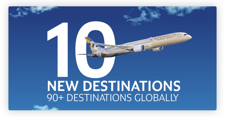Etihad Airways, Uçuş Ağını Genişletiyor!