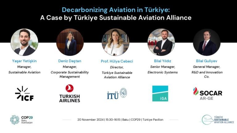 Türkiye Sürdürülebilir Havacılık Platformu, COP29 İklim Zirvesi'nde Yerini Aldı