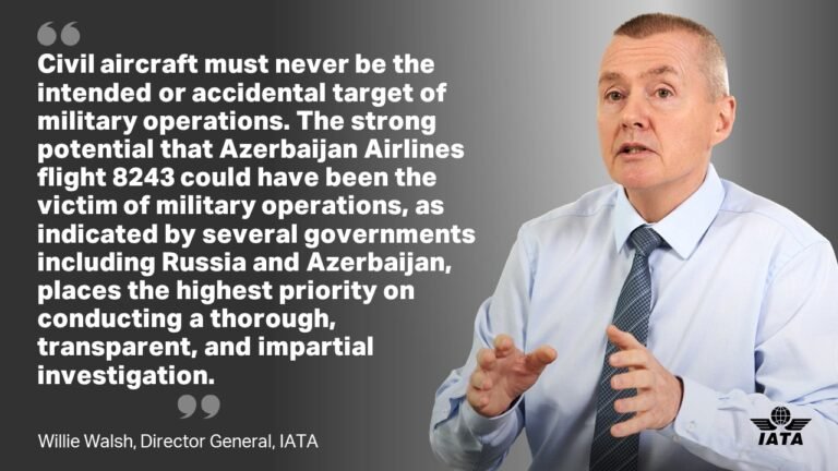Azerbaycan Havayolları Uçağı 8243 Kazası Hakkında IATA’dan Açıklama