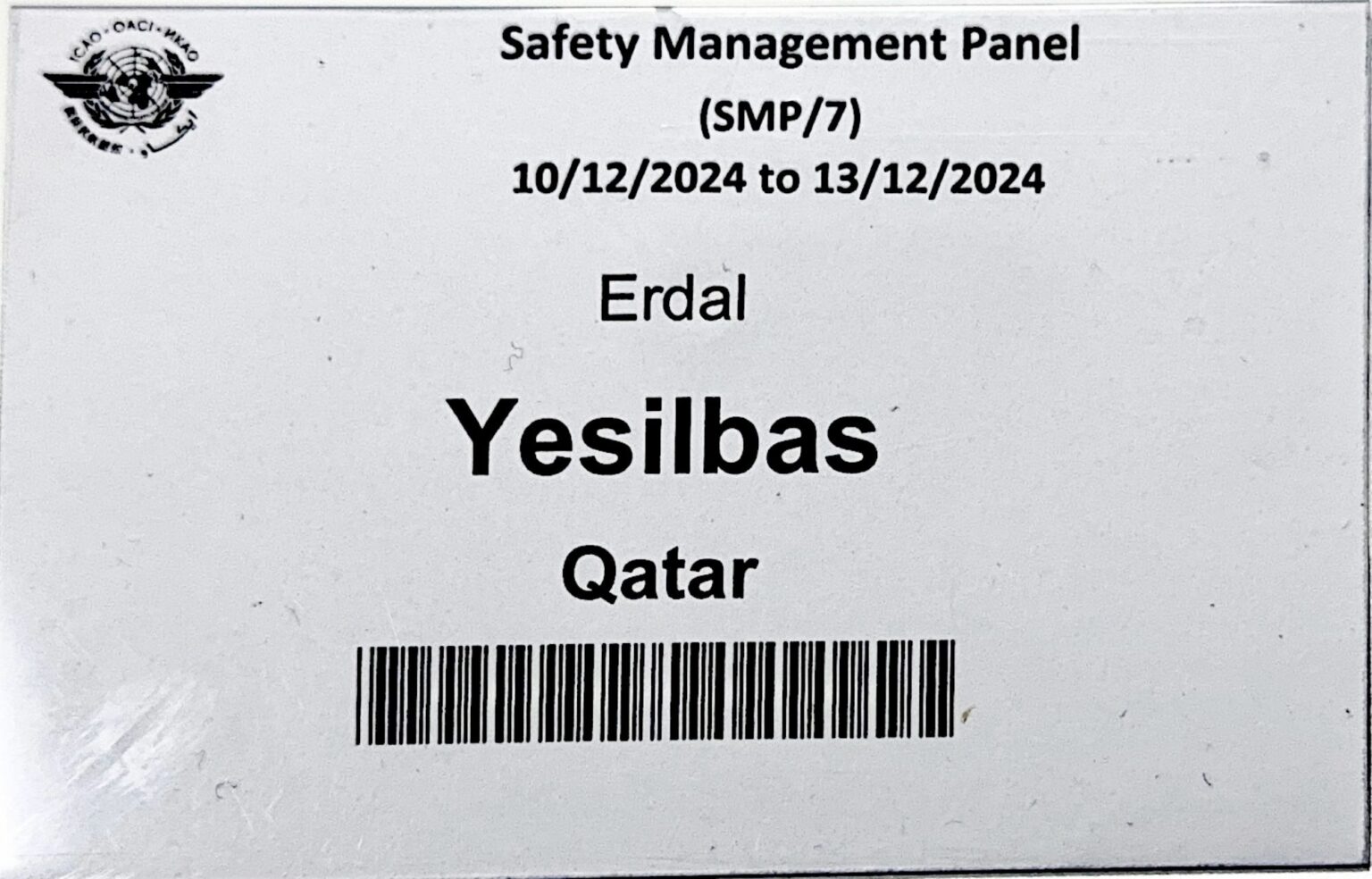 Dr. Erdal Yeşilbaş, ICAO Güvenlik Yönetimi Paneli'nde Qatar'ı Temsil Etti 30 Haziran 2025