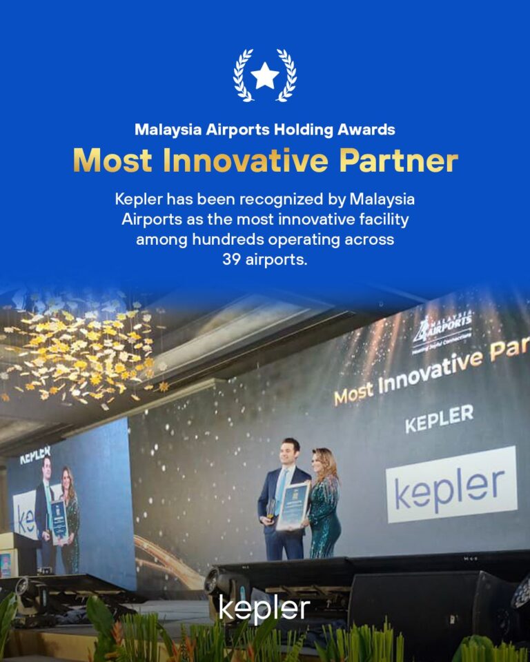 Kepler’e Malezya Havalimanlarından “En Yenilikçi İş Ortağı” Ödülü!