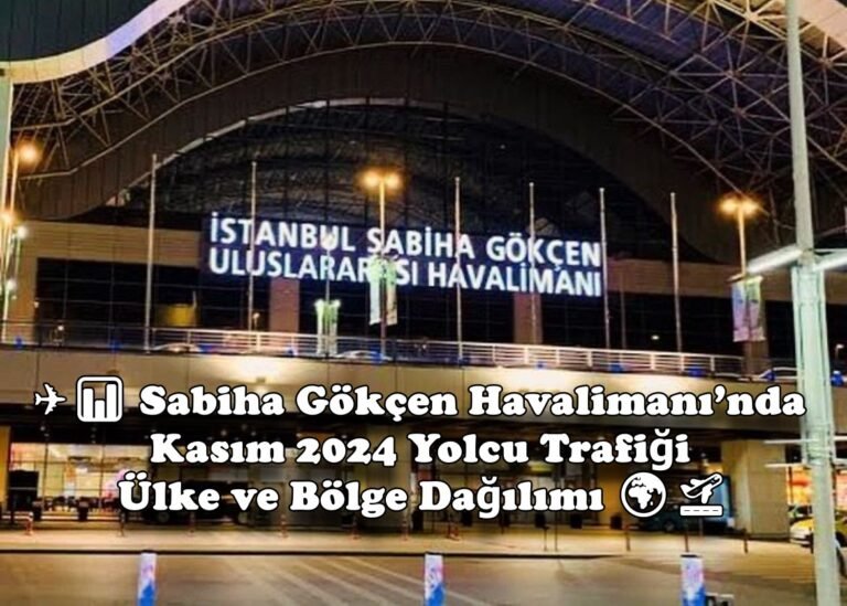 Sabiha Gökçen Havalimanı’nda Yolcu Trafiği: 2024 Ülke ve Bölge Dağılımı