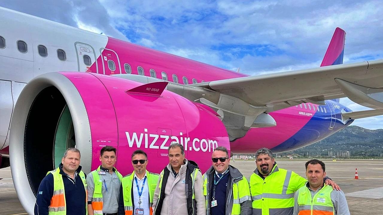 Çelebi Dalaman Ekibi, S25’in İlk Wizz Air UK Uçuşunu Karşıladı! 7 Aralık 2025