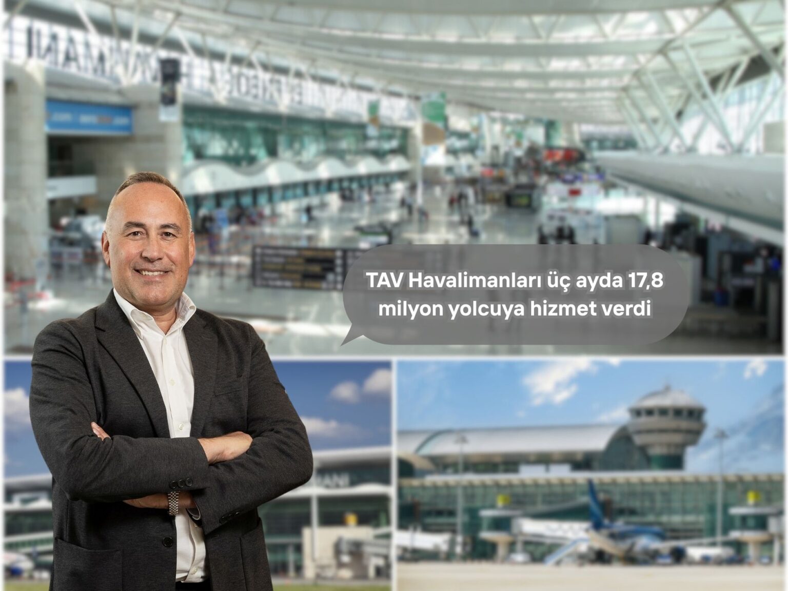 TAV Havalimanları üç ayda 17,8 milyon yolcuya hizmet verdi 1 Mayıs 2025