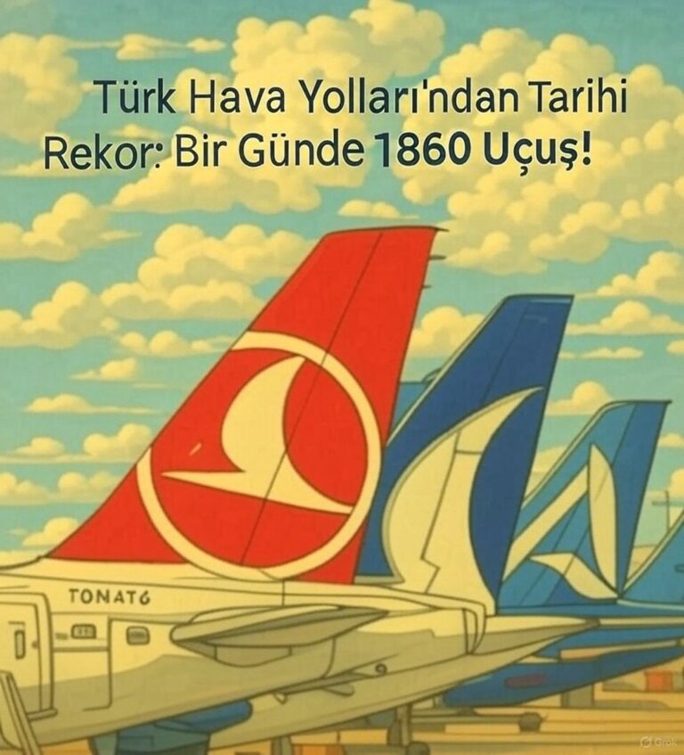 Türk Hava Yolları’ndan Tarihi Rekor, Bir Günde 1860 Uçuş! 10 Haziran 2025