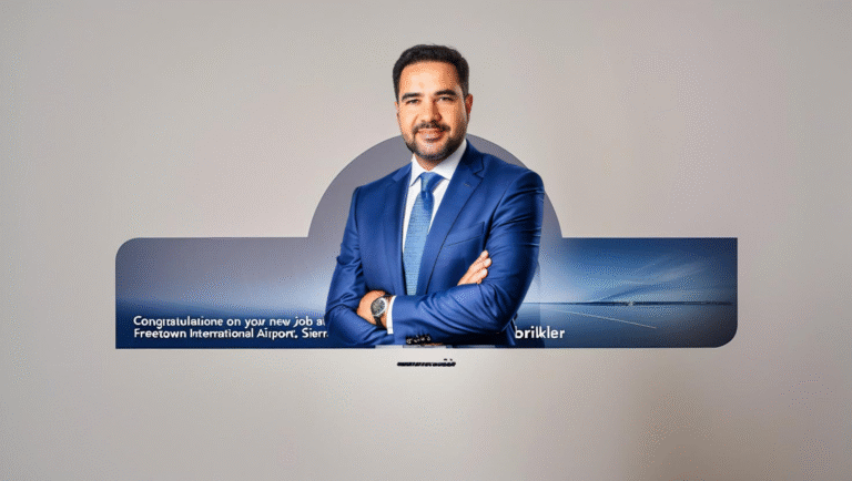 Mehmet Mercan, Freetown Uluslararası Havalimanı’nda Yeni Görevine Başladı 21 Temmuz 2025