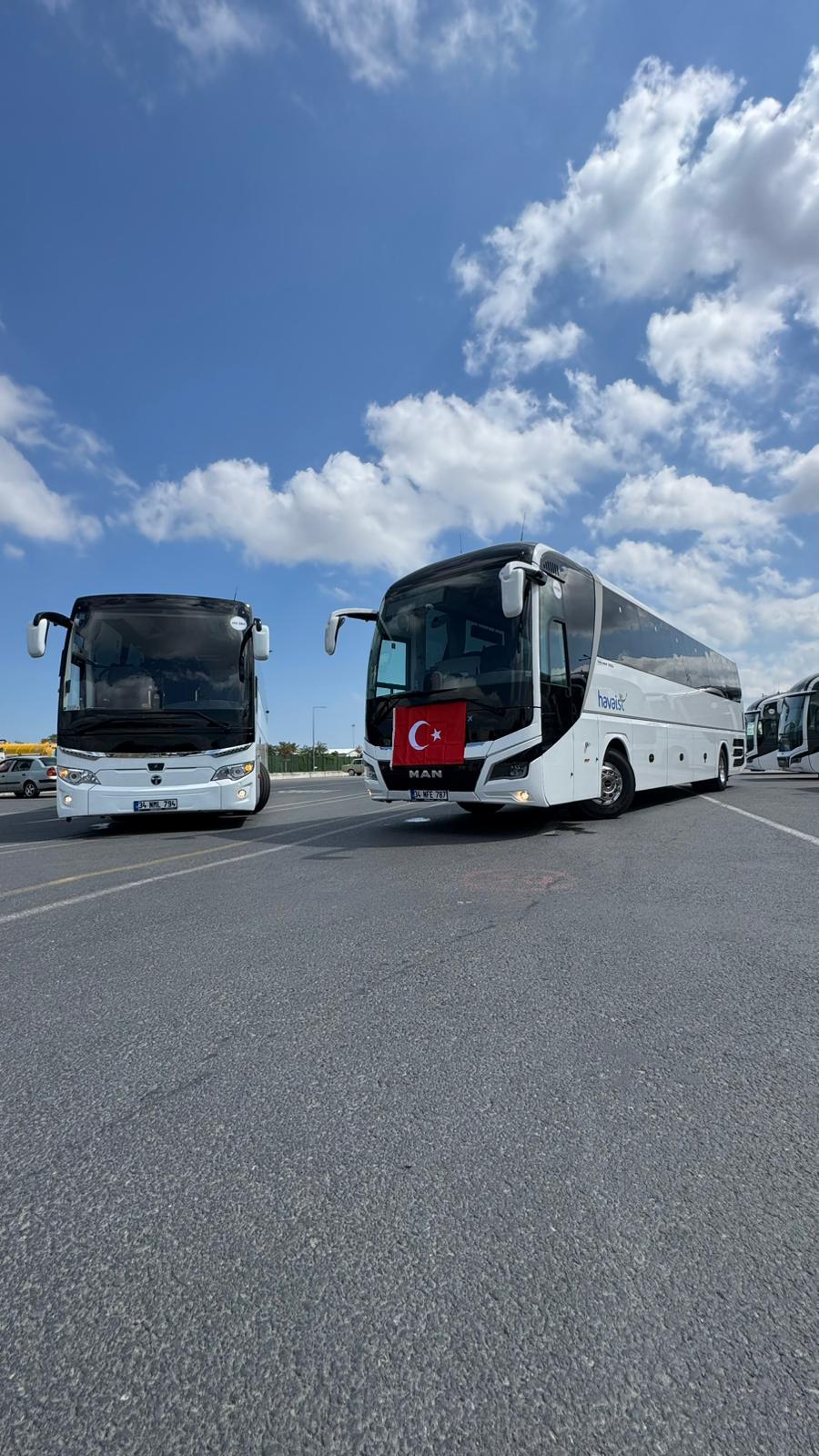 HAVAİST Otobüsleri 30 Ağustos İçin Türk Bayraklarıyla Donatıldı 30 Ağustos 2025