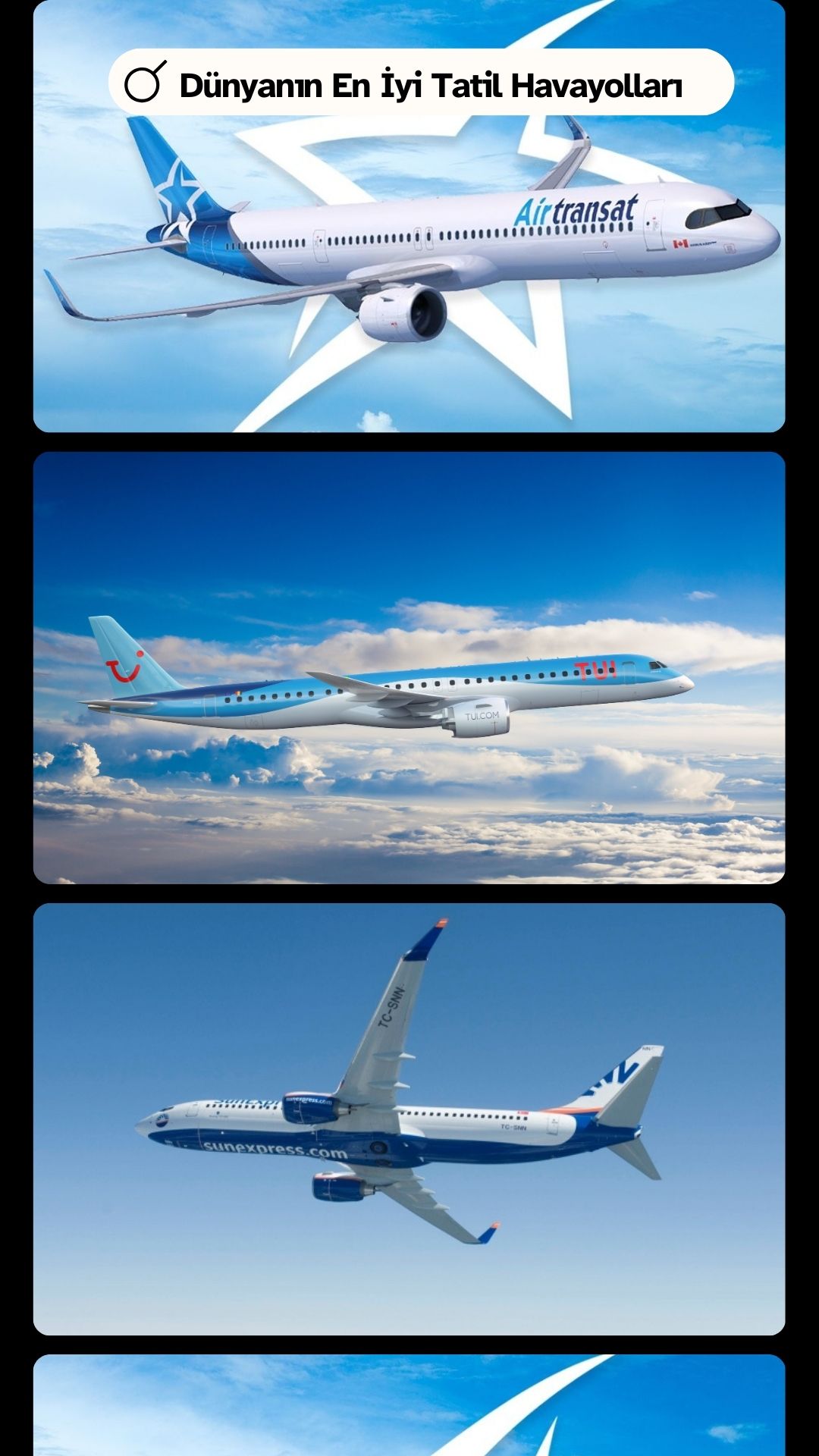 2025’in En İyi Tatil Havayolları Açıklandı 2 Kasım 2025