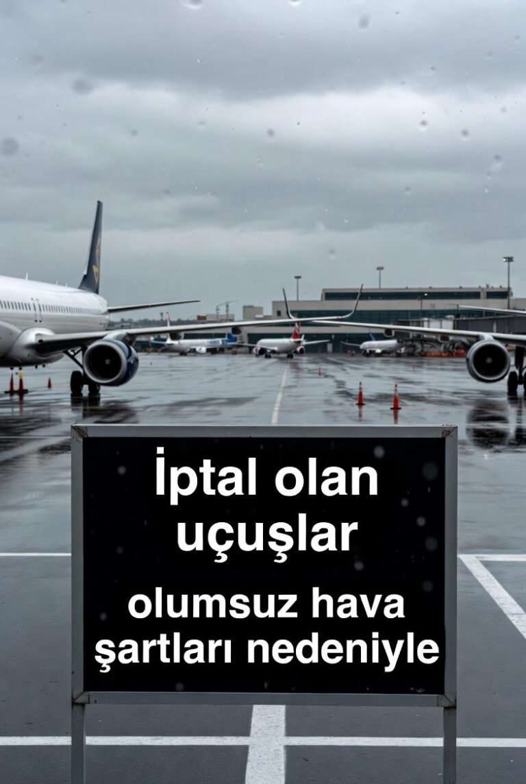 TÜRKİYE’Yİ ETKİSİ ALTINA ALAN SOĞUK HAVA VE KAR YAĞIŞI NEDENİYLE HAVAYOLU SEFERLERİNDE İPTALLER GERÇEKLEŞTİ