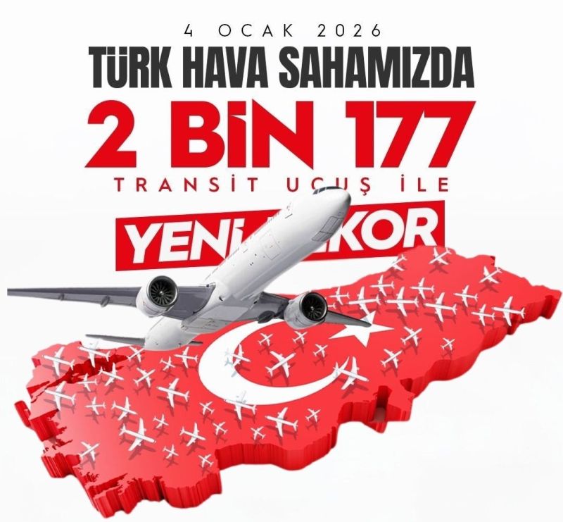DHMİ'DEN YENİ BİR REKOR: 2.177 TRANSİT UÇUŞ! 1 dhmi