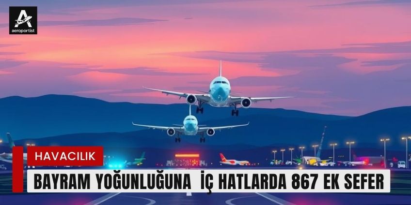 BAYRAM YOĞUNLUĞUNA İÇ HATLARDA 867 EK SEFER 18 Mart 2026