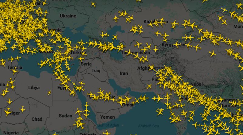 ORTA DOÄU HAVA TRAFİÄİNDE BÃYÃK AKSAMA: BÃLGESEL HAVA SAHALARI OPERASYONLARI ETKİLİYOR 1 orta dogu