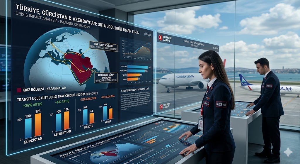 Gürcistan ve Azerbaycan üzerindeki trafik artışı ne kadar? 1 Nisan 2026